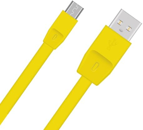 Toxaoii UE Boom Ladekabel, Netzkabel, kompatibel mit Logitech UE Boom, UE Boom 2, UE Boom 3, Megaboom, Miniboom, Roll2 Wireless Speaker (Gelb)