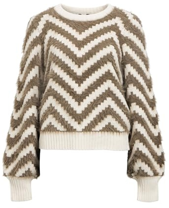 Object Objhollow L/S Re Knit Pullover Noos