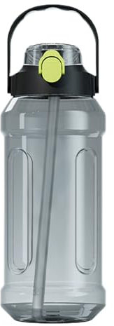 Generisch Botella de agua, botella de agua de viaje, vaso transparente | Botella de agua ligera portátil con doble boquilla para beber para viajes y camping