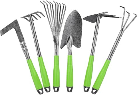 Robustes Gartengeräte-Set 6 Teile Ergonomisch Robust Aus Aluminiumlegierung