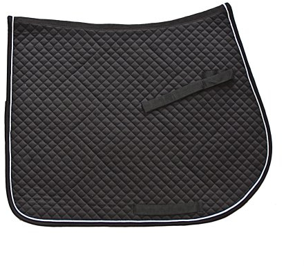 HKM Sattelunterlagen-739191710646 schwarz/silber One Size