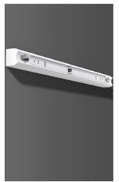 RZB Iso-Stableuchte, Wand- und Deckenleuchte, L-DE, 60W, S14s, 500x35x58mm, mit Schalter (41121.002.1)