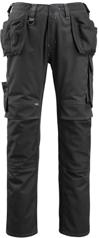 Mascot 14131-203-09 Bremen Unique Cordura High Durability Trouser with Holster Pockets, Size 90C62, Black
