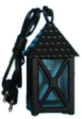 Unbekannt Miniatur Modell Zubehör Laterne Kunststoff Weiss E5, 4-eckig, Höhe 3cm