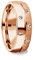 Rotgold Ring Verlobungsringe Rotgold (Silber 925 vergoldet) von AMOONIC mit Zirkonia Stein LUXUSETUI Ring Zirkonia wie Diamant Ehering Rotgold Trauring Freundschaftsring FF383VGRTZIFA58