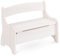 Original Kindersitzbank Levin von BioKinder® | Truhenbank mit Geheimfach aus Bio-Massivholz in Naturweiß | L 70 cm x B 36cm x H 55 cm