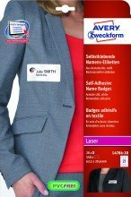 Avery Zweckform© L4784-20 Namensetiketten, 63,5 x 29,6 mm, 20 Blatt/540 Etiketten, weiá