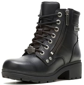 Harley Davidson Inman Mills Motorradstiefel für Damen, Schwarz, 40.5 EU