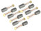 sourcing map Escobillas de Carbón para Eléctrico Motor, 10 Piezas 10mm x 5mm x 5mm, para Eléctrica Herramienta, Repuesto Reparación Pieza