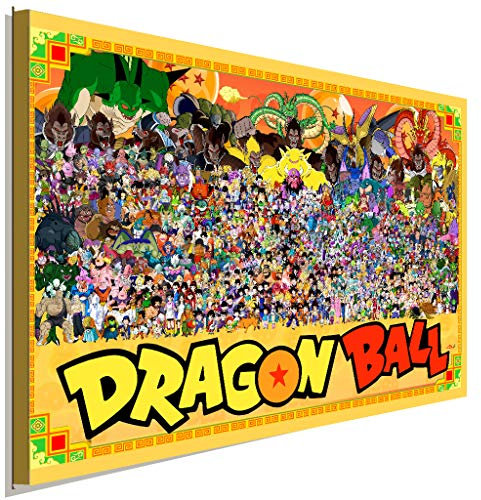 AK ART Dragonball Charaktere Leinwandbild Kunstdruck Wandbild Wanddeko TOP XXL (70 x 50 cm)