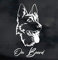 myrockshirt Schöner Schäferhund Kopf mit Schriftzug On Board 18x10cm German Sheperd Aufkleber Autoaufkleber Profi-Qualität ohne Hintergrund Sticker UV&waschanlagenfest