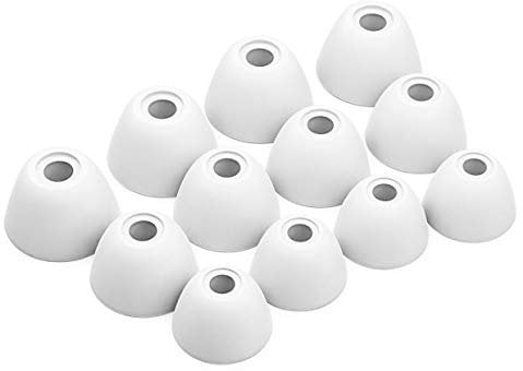 Okuli Set of 12 Silicone EarBuds Ear Tips For Samsung Galaxy Buds 1 Earphones in White