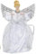 Toyland® 21cm (8 ) Tree Top Angel - Decoraciones para árboles de Navidad (Plata)
