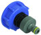 GASMIS IBC Adapter S60x6 Grobgewinde 1 Zoll Innengewinde mit Hahnstück 1, IBC Tank Zubehör für Regentonnen, 1 Stück