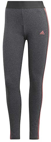 adidas W 3s Leg – Leggings da Donna, Donna, Maglie, GV6018, Grigio/Rosa (Brgros/Rosbru), 2XSL