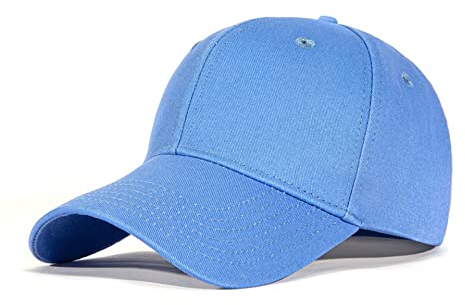 Bakicey Baseball Cap Unisex Outdoor Sonnenhut Damen Baseball Cap Baumwolle Baseball Mützen Erwachsenen Casual Hip Hop Baseboard Baseballkappe Verstellbar Herren Baseball Cap Kappe (Denimblau)