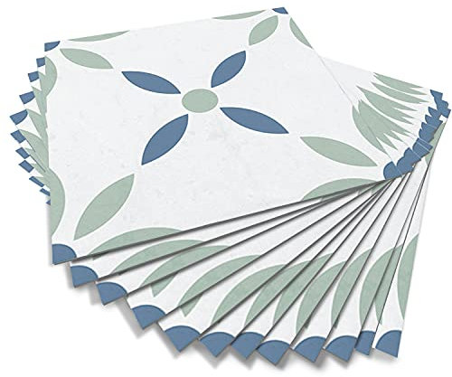 Alwayspon Bodenfliesen abziehen und aufkleben, auf Bodenfliesen, Vinyl-Bodenaufkleber, rutschfeste Bodenfliesen, selbstklebende Aufkleber, 15 cm x 15 cm x 12 Stück