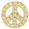 Thomas Sabo Einzel Ohrstecker Peace vergoldetes Silber H2218-414-14