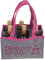 CBK-MS Damen Handtasche Prosecco für 6 Flaschen Sekt Piccolo Flaschenträger Filz grau Flaschentasche