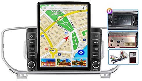 ERPENG Android Doppel Din Autoradio Autonavigation 9.5 Zoll Für Kia Sportage 4 KX5 QL 2016 2017 2018 Touchscreen Auto Navigator ​GPS Navigation Mit Bluetooth FM Radio, Mirror Link, USB, AUX