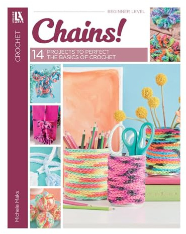Leisure Arts Libro de ganchillo con cadenas de ganchillo