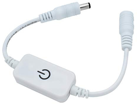 Interruptor de sensor táctil, interruptor de luz LED Tira de luces táctiles Atenuador DC 12V-24V Interruptor de luz regulable Interruptor de módulo de lámpara LED de un solo color (Blanco)