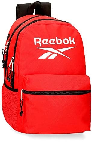 Reebok Boston Zaino Scuola Doppio Comparto Rosso 31x44x15 cm Poliestere 20,46L