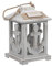 Anker Windlicht Kerzenhalter grau Weiss 18x11cm maritim o475 Natur Deko Ankerdeko Ankerliebe Ostsee Nordsee Geschenk Tischdeko Hochzeitsdeko Laterne Holzlaterne Holzwindlicht