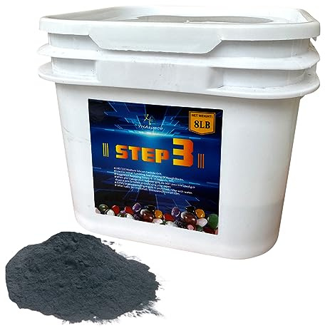 8 lbs Tumbler Media Grit,Rock Polishing Grit Media, Works with Any Rock Tumbler, Rock Polisher, Stone Polisher,PRE-Polish 500 Silicon Carbide Grit, Step 3 for Tumbling Stones