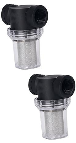 Housoutil Außenschlauch Wasserschlauchfilter 2st Sieb Wasser Filter Pipeline Hochdruckschlauch Vorfilter