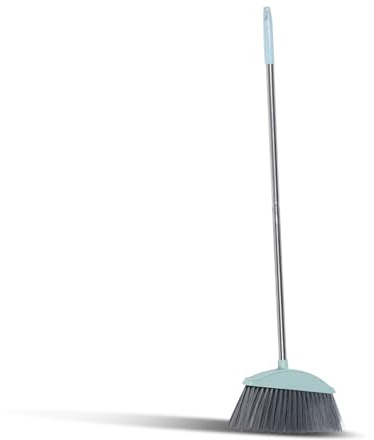 KALLORY Heavy Duty Broom Long Handle Broom Outdoor Indoor Broom Angle Broom Sweeping Brooms Sweeper Floor Cleaning Broom for Garage Patio Garden House Kitchen