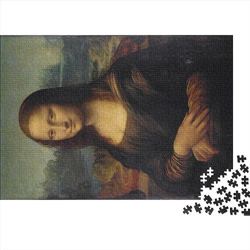 Leonardo Da Vinci Mona Lisa Puzzle Spielzeug, Weltberühmte Gemälde Puzzles, Familienspiele Teenager Erwachsene, Geschenk-Idee, Lustige Puzzles, Gemälde Puzzles 1000 Teile