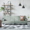 KOIECETA Schlafsofa mit Armlehnen Sofa Couch mit Schlaffunktion Sofabett Gästebett mit Holzrahmen Schlafcouch Bettsofa Wohnzimmer Modern Samt (Hellgrau)