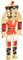PACKOVE Broche Soldat Casse-Noisette Épingle À Revers Mignonne Épingle À Vêtements Décorative Broche En Métal Broches Rouge