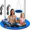 KESSER® Columpio para niños, Columpio Redondo, soporta hasta 300 kg, Ajustable, Columpio de jardín, Columpio Infantil, para Interior y Exterior, para niños y Adultos, 120 cm, Azul