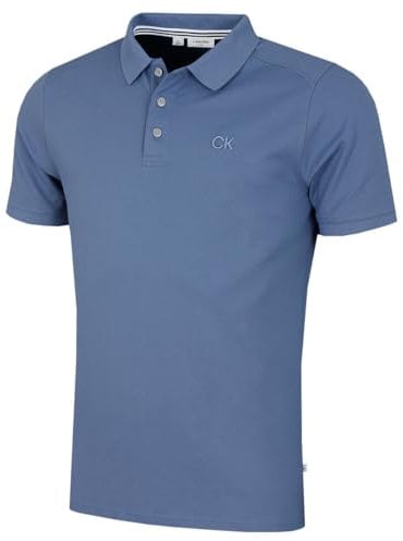 Calvin Klein Polo de la Costa Norte para Hombre - Azul Vaquero - L