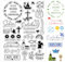 BETESSIN Silikon Stempel Taufe Silikonstempel Kommunion Klare Stempel Set Konfirmation Stempelmotive Clear Stamps Sprüche Deutsch zum Kartenbasteln DIY Scrapbooking Fotoalbum Geschenkanhänger