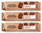 Premium Extra Cream Bourbon Creams, Chocolate Flavoured Biscuits - Set of 3 x 165g Packs