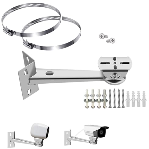 WiTi Stainless Steel Corner and Pole Mount Bracket for Surveillance Camera, Extension Arm Holder for Eufy Solocam s220, Security Surveillance Systems Installing Indoor and Outdoor