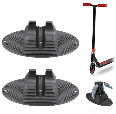 LNGJIN 2 Stück Universal Scooter Stand, für 90mm bis 120mm Rädern,Stunt Roller Ständer,Extra Stabiler Ständer,Scooter Stander für Pro Scooter,Freestyle Roller,Stunt Scooter