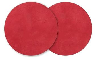 Auto Untersetzer 2 Stücke Auto Coaster Für SAAB Für Turbo X Monster 9-2X GT750 92 Schweden Aufkleber Wasser Tasse Flasche Halter Matte Anti-Slip Pad rutschfest Auto Untersetzer(Red-2PCS)