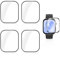 Protector de Pantalla para HUAWEI Watch Fit 3,Set de 4 Piezas de TPU HD, Cobertura Completa 3D, Anti-Burbujas y Anti-Arañazos