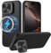 Nillkin Aramidfaser Magnetische Hülle für iPhone 16 Pro Max 6,9 Zoll Kompatibel mit MagSafe, Kameraschutz Ständer Handyhülle Stoßfeste Schutzhülle für für iPhone 16 Pro Max Case - Schwarz