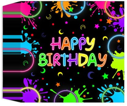 40 Stück Happy Birthday Party Servietten, Cocktail Servietten Einweg Bunte Thema Dekorationen Zubehör für Junge Mädchen Geburtstag Party Deko, 33x33cm