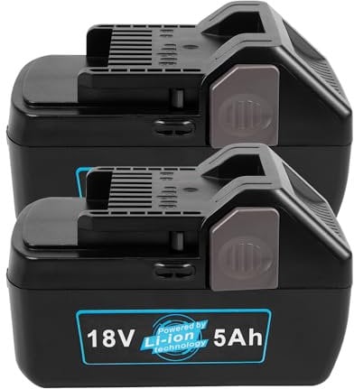 LabTEC BSL1830, batteria al litio da 18 V, 5000 mAh/5 Ah, ricambio per batteria Hitachi 18 V, BSL1815 BSL1815X BSL1815S BSL1830 BSL1830C 330067 330068 330139 30557 3057 9782 DS 18DJL - Batteria per