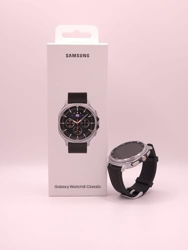 Samsung Galaxy Watch 8 Classic 3,3 cm [1.3] AMOLED 46 mm Digitale 438 x 438 Pixel Touch screen 4G Argento Wi-Fi GPS [satellitare] (Samsung Galaxy Watch 8 Classic 3,3 cm)