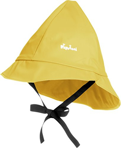 Playshoes Cappello Antipioggia Foderato, indumenti antipioggia per cappelli antipioggia antivento e impermeabili Unisex - Bambini e ragazzi, Fodera In Cotone Giallo, 49