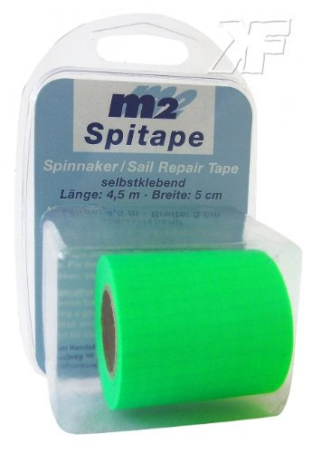 Ascan SPITAPE M2 Spinnaker Tape Reparatur Kite Segel Spinnaker Sail Repair Tape (leuchtgrün)