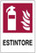 Cartelli segnaletici antincendio Pubblicentro - alluminio - estintore - 30x20 cm - 02400010ALB0300X0200