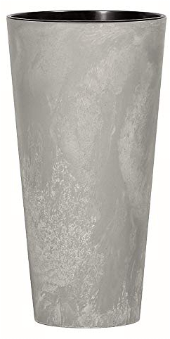 Prosperplast Tubus Slim Effect Effect Plastic with Cement Color Deposito, 57.2 (Alto) x 30 (largo) x 30 (profondo) CMS